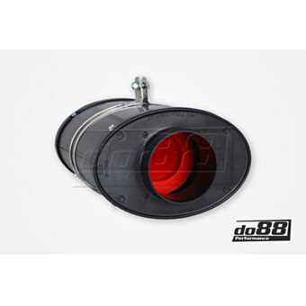 Airbox z owalną trąbką BMC OTA, włókno węglowe, 85 mm, długość 235 mm