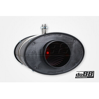 Airbox z owalną trąbką BMC OTA, włókno węglowe, 85 mm, długość 235 mm