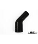 Silicone Hose Black 45 degree 3 - 4'' (76 - 102mm)