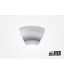 Aluminum pipe 45° 100x3 mm, long radius