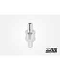 One way non return valve for 6mm hose, Aluminium