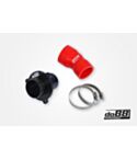 VAG 1.8/2.0 TSI (MQB) Turbo Muffler Delete, OEM Pressure pipes, Red hose