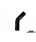 Silicone Hose Black 45 degree 1,125'' (28mm)