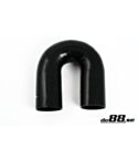 Silicone Hose Black 180 degree 3,5'' (89mm)