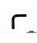 Silicone Hose Black 90 degree 0,25'' (6.5mm)