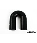 Silicone Hose Black 180 degree 2,375'' (60mm)