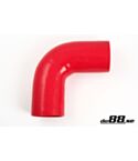 Silicone Hose Red 90 degree 3,5'' (89mm)
