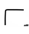 Silicone Hose Black 90 degree long leg 0,5'' (13mm)