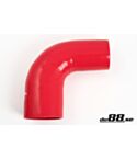 Silicone Hose Red 90 degree 2,75 - 3'' (70 - 76mm)