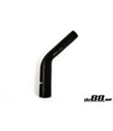 Silicone Hose Black 45 degree 0,625 - 1'' (16-25mm)