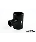 Silicone Hose Black T 2,5'' + 1'' (63mm+25mm)