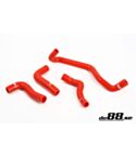 Volvo C30/C70/S40/V50 Turbo 04-13 Heater hoses Red