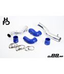 Volvo 7/940 Turbo Top Connection pipe kit ,blue hoses ,3'' throttle body