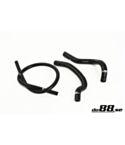 Volvo 240 Turbo 1979-1984 Coolant hoses complement Black