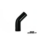 Silicone Hose Black 45 degree 2,375'' (60mm)