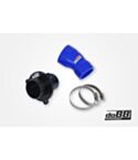 VAG 1.8/2.0 TSI (MQB) Turbo Muffler Delete, OEM Pressure pipes, Blue hose