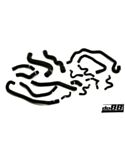 Przewody płynu chłodzącego SAAB 9-3 2.8t V6 2006--Czarny