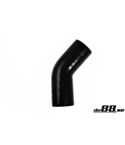 Silicone Hose Black 45 degree 3,5'' (89mm)