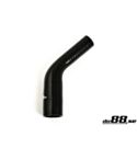 Silicone Hose Black 45 degree 1,375 - 1,625'' (35-41mm)
