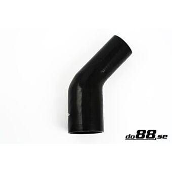 Silicone Hose Black 45 degree 3 - 4'' (76 - 102mm)