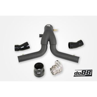 Porsche 911 Turbo (991.1) 2013-15 Y-Pipe, Black for OEM IC