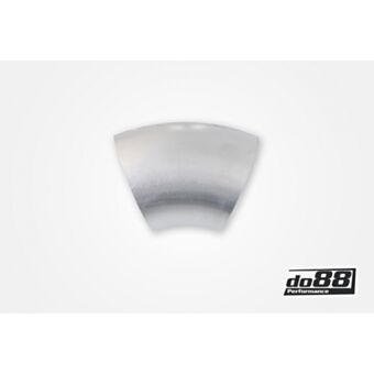 Aluminum pipe 45° 100x3 mm, long radius