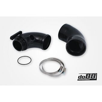 VAG 1.8/2.0 TSI (MQB) Turbo inletpipe, Black hose, OEM Turbo, do88 Airbox