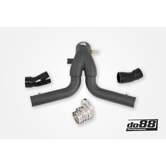 Porsche 911 Turbo (991.2) 2015- Y-Pipe, Black for OEM IC