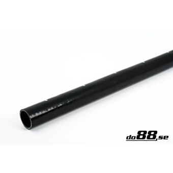 Silicone Hose Black straight length 1'' (25mm)