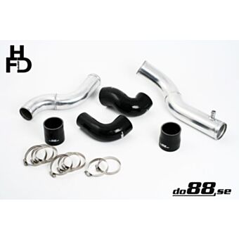 Volvo 7/940 Turbo Top Connection pipe kit ,black hoses ,standard throttle body