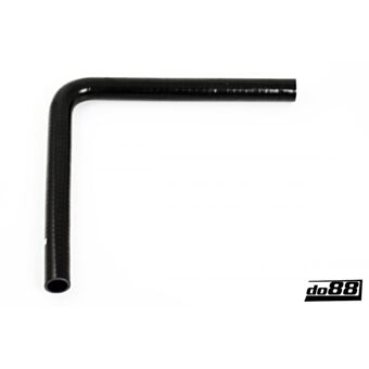 Silicone Hose Black 90 degree long leg  0,875'' (22mm)