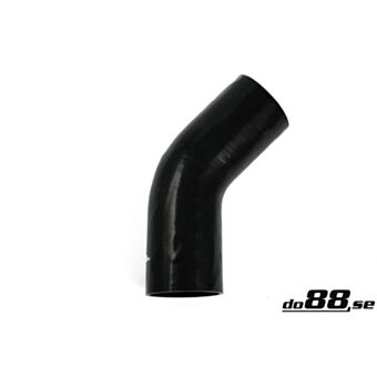 Silicone Hose Black 45 degree 4,5'' (114mm)