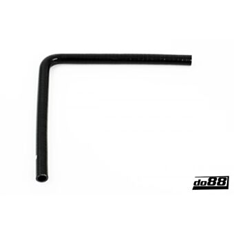 Silicone Hose Black 90 degree long leg 0,5'' (13mm)