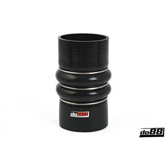 Silicone Hose Black 2-Humps 3'' (76mm)