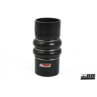 Silicone Hose Black 2-Humps 2,75'' (70mm)