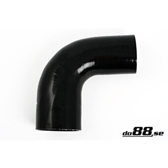 Silicone Hose Black 90 degree 3,25 - 3,5'' (83-89mm)