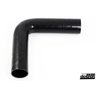 Silicone Hose Black 90 degree long leg 3'' (76mm)