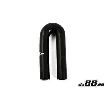 Silicone Hose Black 180 degree 0,375'' (9,5mm)