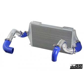 Zestaw Intercooler BigPack Volvo 700 900 Turbo 92-98 76mm, Przewody Niebieskie