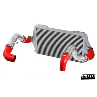Zestaw Intercooler BigPack Volvo 700 900 Turbo 92-98 76mm, Przewody Czerwone