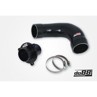 VAG 1.8/2.0 TSI (MQB) Turbo Muffler Delete, do88 Pressure pipes, Black hose