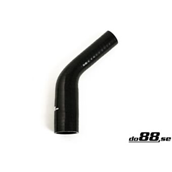Silicone Hose Black 45 degree 1,375 - 1,625'' (35-41mm)