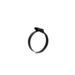 Mikalor Worm drive hose clamp 90-110mm/12mm Stainless Steel Black W3