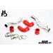 Volvo 7/940 Turbo Top Connection pipe kit ,red hoses ,3'' throttle body