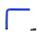 Silicone Hose Blue 90 degree long leg 1,25'' (32mm)