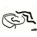 Volvo C30/C70/S40/V50 Turbo 04-13 Coolant hoses Black