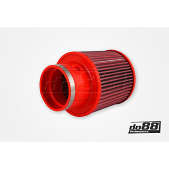Stożkowy filtr powietrza BMC Twin Air, 90 mm, długość 130 mm przyłącze do czujnika Bosch